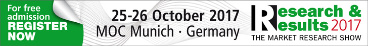 Research+Results - the Market Research Show, Munich, Germany - 25-26 October 2017 - Register Now for free admission