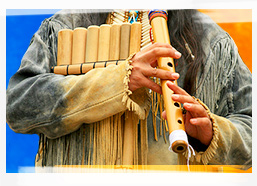 Flute player, Peru