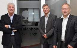 From left to right: Global Operations CEO Stewart Jones, Ian Jeffrey and Rowland Lloyd