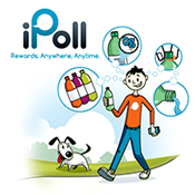 iPoll offers rewards for completing surveys targeted to a panellist's geographical location