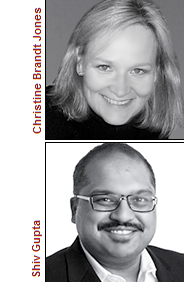 Christine Brandt Jones and Shiv Gupta