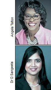 Angela Talton and Dr D Sangeeta