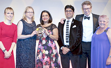 The Kantar TNS team collecting the The Grand Prix award (Holly Walsh far left)