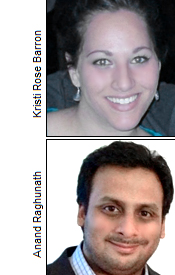 Kristi Rose Barron and Anand Raghunath