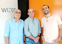 From right to left: Idan Geva, co-founder & Chief Business Officer (with the beard); Alon Ravid, co-founder & CEO; Mano Geva, co-founder and Scientific Director