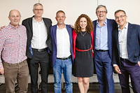 From left to right: Ian Stevens (BDRC), Edouard Lecerf (BVA), Pascal Gaudin (BVA), Lydia Oumakhlouf (BVA), Cris Tarrant (BDRC), Richard Bordenave (BVA)
