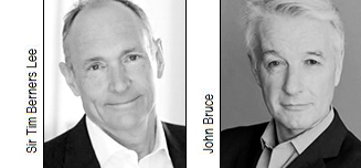 Sir Tim Berners-Lee and John Bruce