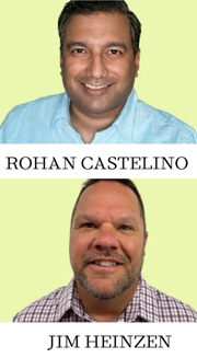 Rohan Castelino and appointed Jim Heinzen