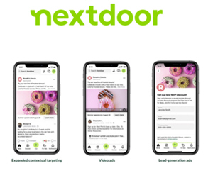 Nextdoor's new ad solution (image Business Wire / press release)