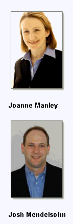 Joanne Manley and Josh Mendelsohn