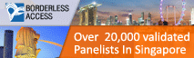 Over 20,000 mobile verified panelists in Singapore