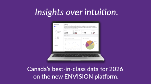 Insights over Intuition. Canada's best-in-class data for 2026 on the new ENVISION platform