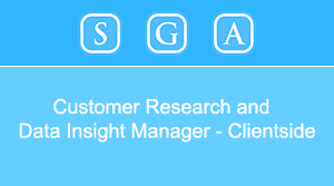 Customer Research and Data Insight Manager - Clientside, Leeds �-58k - via SGA