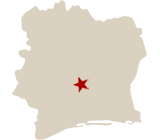 Map of Côte d'Ivoire