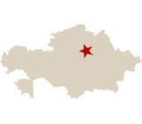 Map of Kazakhstan