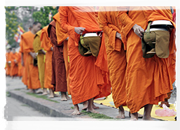 Alms, Luang Prabang, Laos