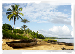 Dugout canoe, Marowijne River, Suriname