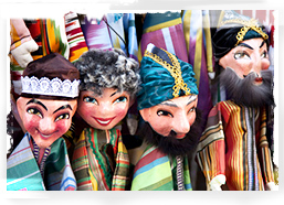 Puppets in costume, Uzbekistan