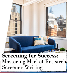 Screening for Success: Mastering Market Research Screener Writing. In-person interactive workshop - NYC