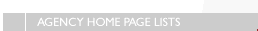 Agency Home Page lists