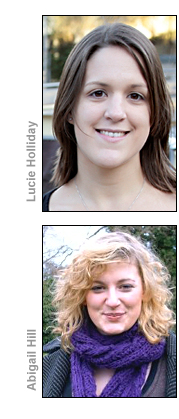 Lucie Holliday and Abigail Hill