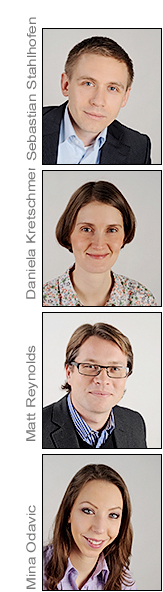 Sebastian Stahlhofen, Daniela Kretschmer, Matt Reynolds and Mina Odavic
