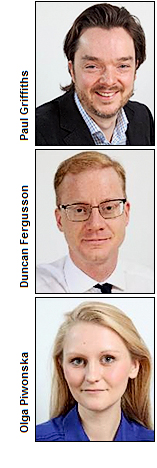 Paul Griffiths, Duncan Fergusson and Olga Piwonska