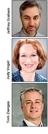 Jeffrey Graham, Judy Vogel and Tom Ziangas