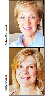 Debra Pomorski and Cindy Boozer