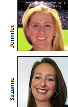 Suzanne Schlundt and Jennifer Schranz