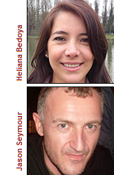 Heliana Bedoya and Jason Seymour