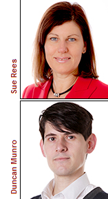 Sue Rees and Duncan Munro