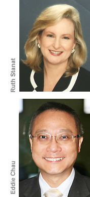 Ruth Stanat and Brandtology CEO Eddie Chau