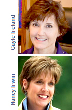 Gayle Ireland and Nancy Irwin