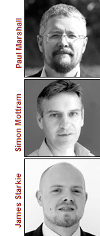 Paul Marshall, Simon Mottram and James Starkie