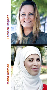 Tamara Deprez and marketer Maha Ahmad