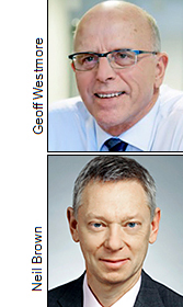 Geoff Westmore and Neil Brown