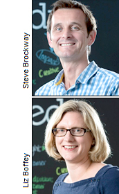 Steve Brockway and Liz Boffey