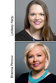 Lindsey Harju and Brienna Pinnow