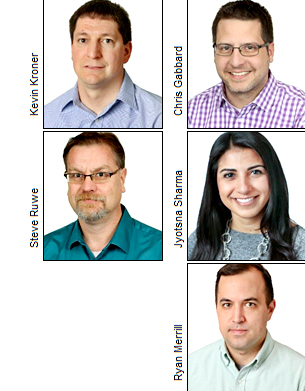 Kevin Kroner, Chris Gabbard, Steve Ruwe, Jyotsna Sharma and Ryan Merrill