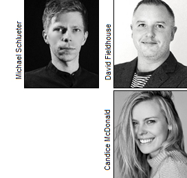 Michael Schlueter, David Fieldhouse and Candice McDonald