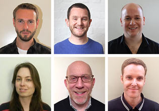 Pictured L to R top to bottom: Rich, Paul, Tim, Anna, Ron, Jon