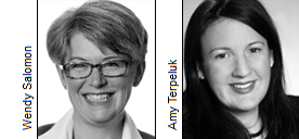 Wendy Salomon and Amy Terpeluk