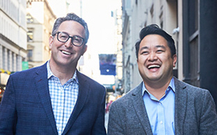 Foursquare CEO Jeff Glueck and President David Shim