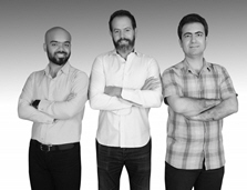 Left to right: Ebrahim Eskandari, Nader Kobeissi, Ehsan Ahmadi