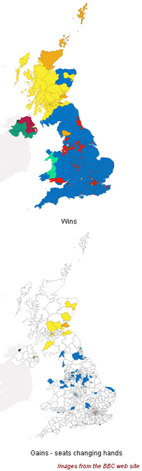 UK General Election Poll Verdict. All images from the BBC web site