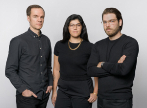 Left to right: Gabriel Damant-Sirois, Amanda Levin and Vincent Charles-Hodder