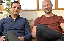 Michael Mokhberi, founder of Apptus, and Johan Bäckarlin