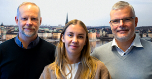 L to R: Henrik Dieden, Johanna Glantz, Pontus Egnér