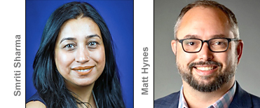 Smriti Sharma and Matt Hynes